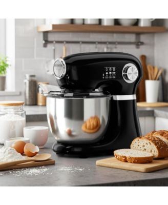 Stand Mixer, 12 Speeds Tilt-Head Electric Commercial Stand Mixer, 3-In-1 Kitchen Mixer with Bowl, Dough Hook, Whisk and Beater