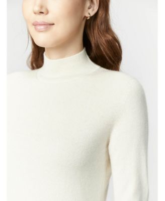 Women's Organic Color Essential Cashmere Mock Neck Sweater