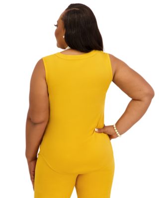 Women's Crewneck Sleeveless Top, Regular and Plus Size