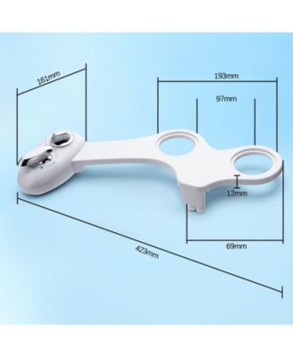 Adjustable Dual-Nozzle Cleansing Attachment – Hot & Cold Water Spray with Self-Rinsing Function, Easy Installation