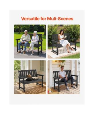 800 lbs Weight Limit Durable Outdoor Plastic Bench