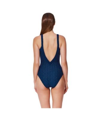 Women's Scaled Up Deep V Knit One Piece