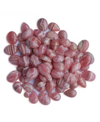 Sterling Silver Rhodochrosite Cactus Flower Marquise Feather Necklace, 20 Inches