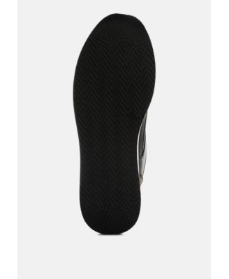 Womens Vespera Faux Leather & Mesh Sneakers