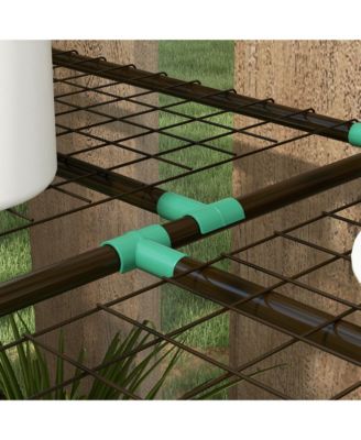 Lean-to house with 3 Tier Shelves, Portable house