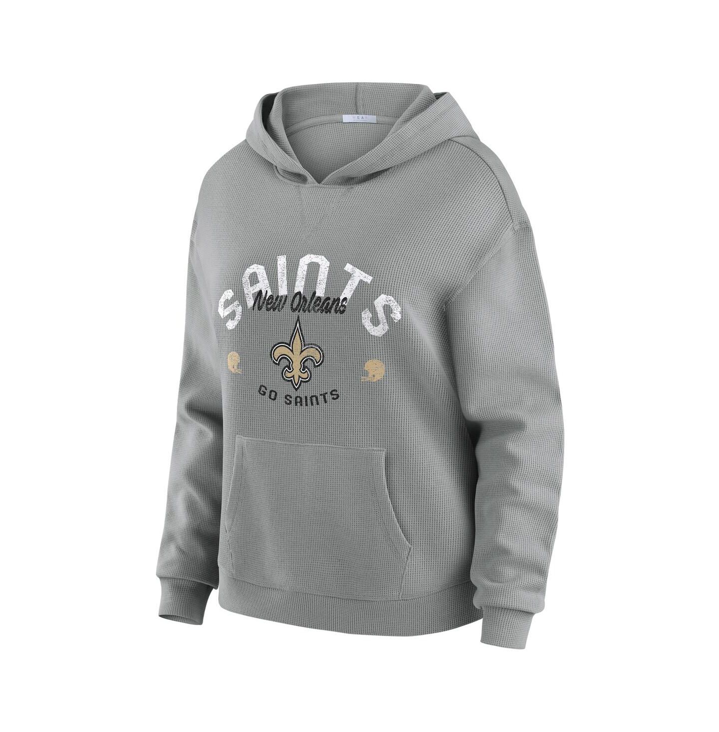 Женский комплект Wear by Erin Andrews New Orleans Saints: рубашка с капюшоном и брюки — фото 3
