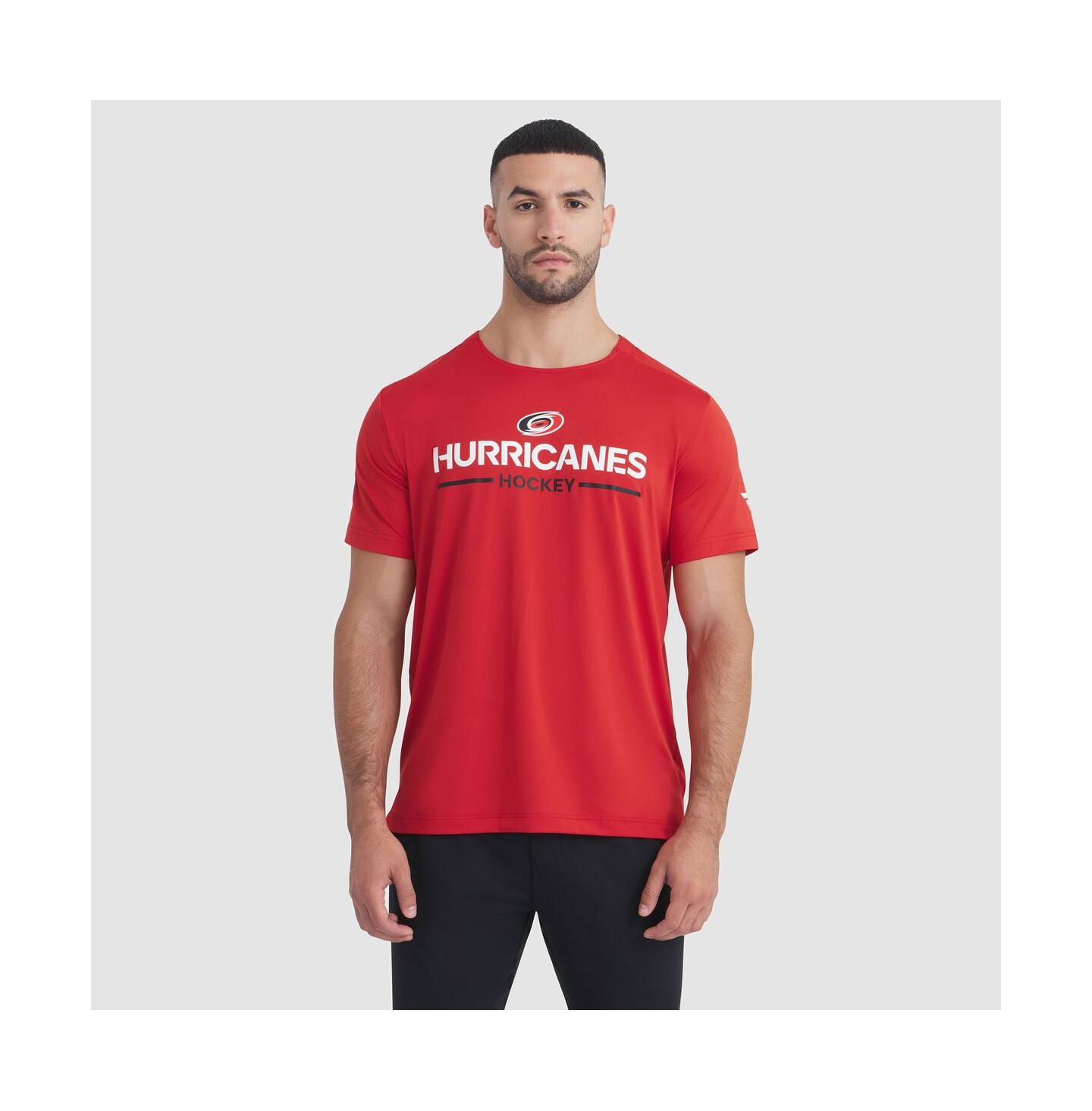 Мужская футболка Fanatics Red Carolina Hurricanes Authentic Pro Rink Tech — фото 1