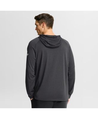 Men's Charcoal New Jersey Devils Authentic Pro Rink Raglan Hoodie