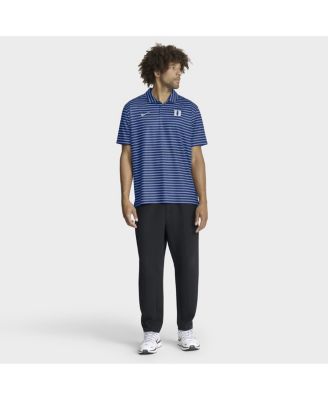 Men's Royal Duke Blue Devils 2025 Coaches Premium Tour Stripe Dri-FIT Polo Shirt