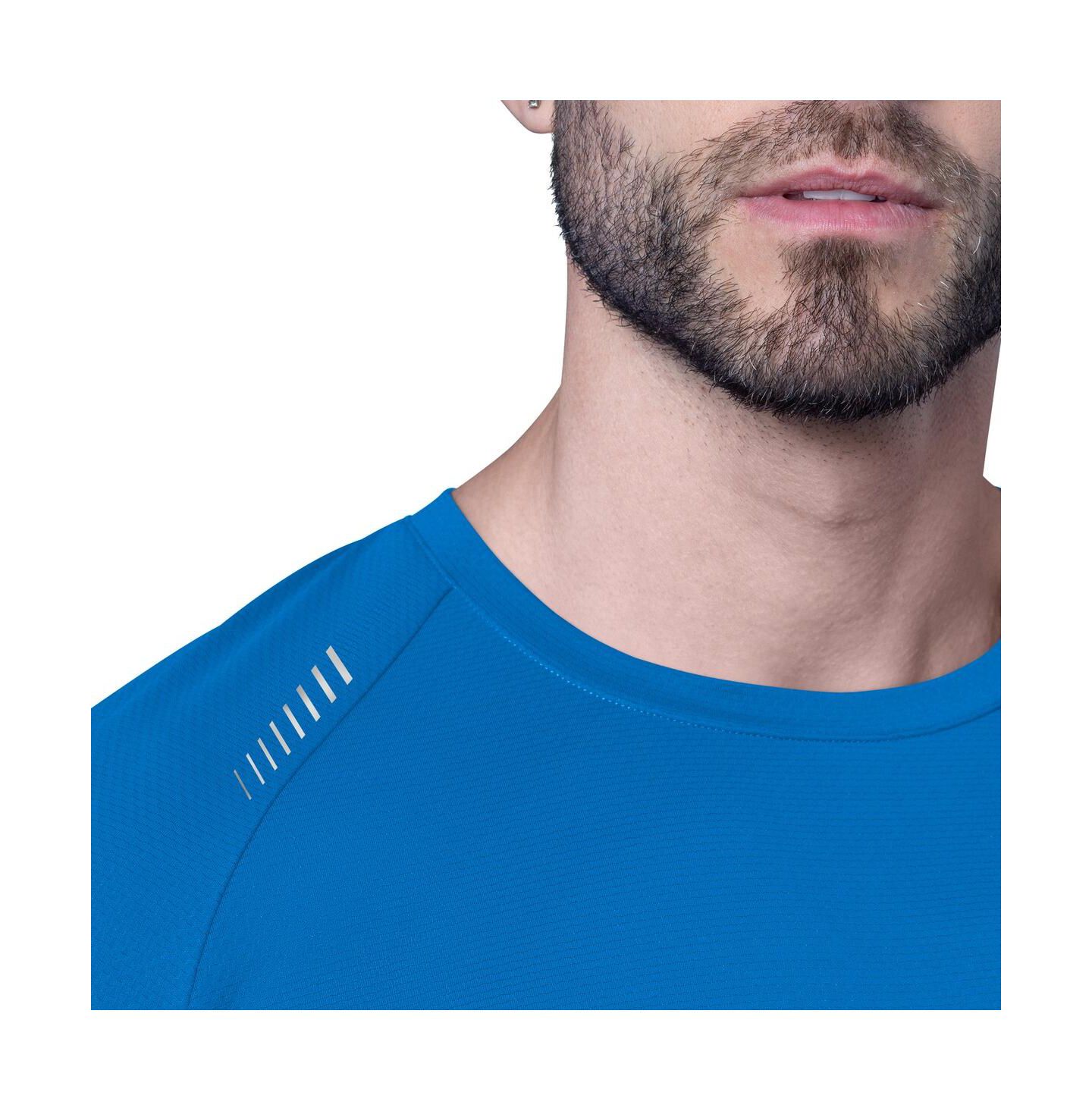 Мужская футболка MSX by Michael Strahan Royal Detroit Lions Forward Long-Sleeve — фото 3