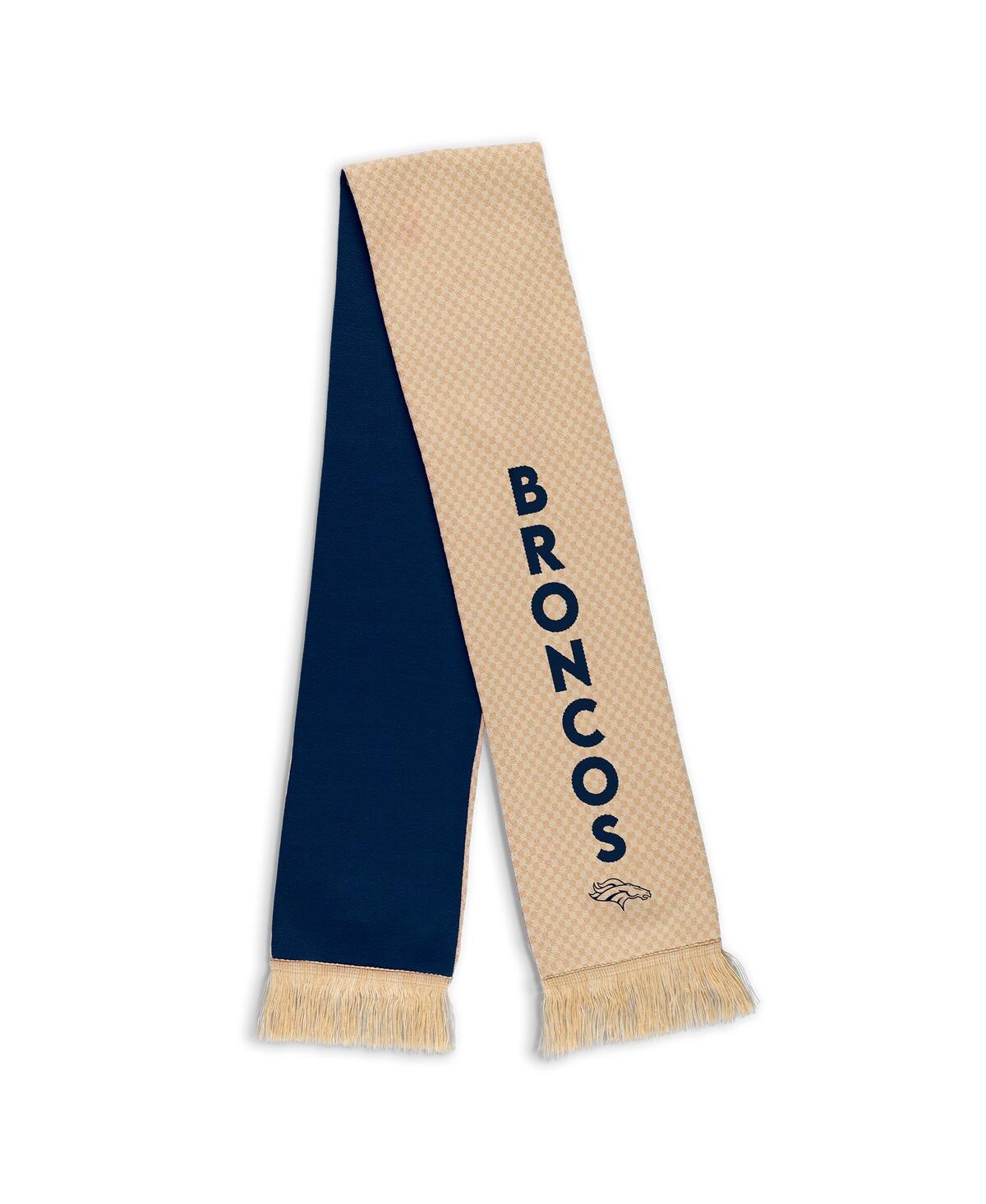 Wear by Erin Andrews Women's Denver Broncos Tonal Microcheck Scarf Glove Set