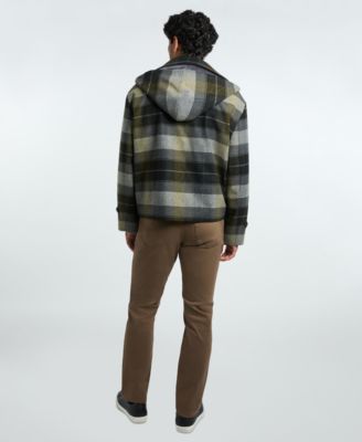 Men's Plaid Toggle Jacket