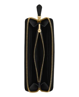 New York Slim Accordion Leather Zip Wallet