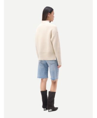 Women's Mongolian Cashmere High-neck Sweater