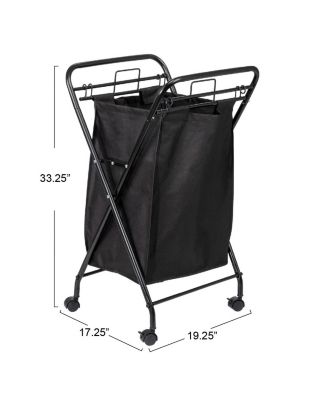 Rolling 2 Load Capacity Laundry Hamper