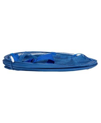 Pop-Up Mesh Laundry Hamper, Blue