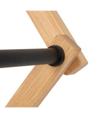 Bamboo Folding Clothes Drying Rack, Black