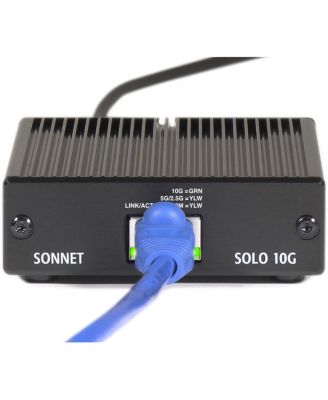 Solo 10G Thunderbolt 3 to 10 Gigabit Ethernet Adapter with NBASE-T Support