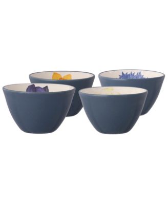 Set of 4 Colorwave Mini Floral Bowls
