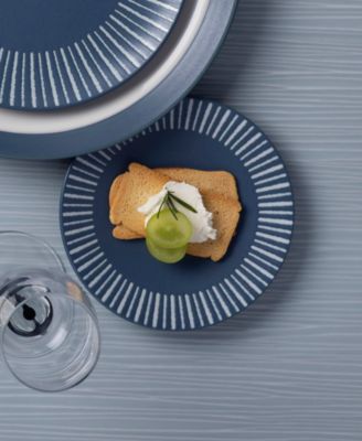 Colorwave Stripe Mini Plates, Set of 4