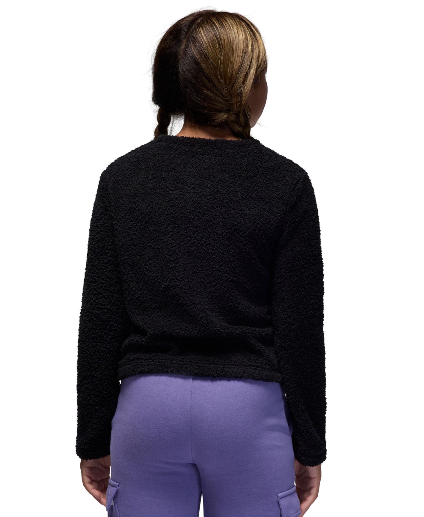 Свитшот Jordan Mountainside Crewneck Sweatshirt для девочек, цвет: Чёрный — фото 4