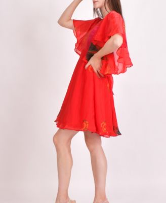 Women's Biha Hand Tie Mini Dress