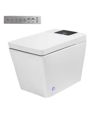Smart One-Piece Bathroom Fixture With Heated Seat, Auto Flush, Wash, Dryer And Digital Display