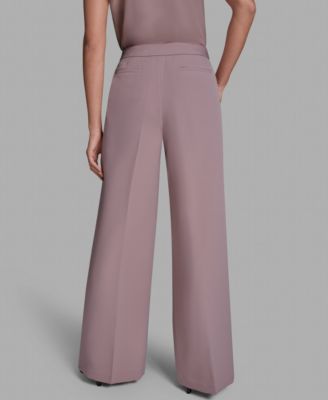 Women's Pleated High-Rise Wide-Leg Pants