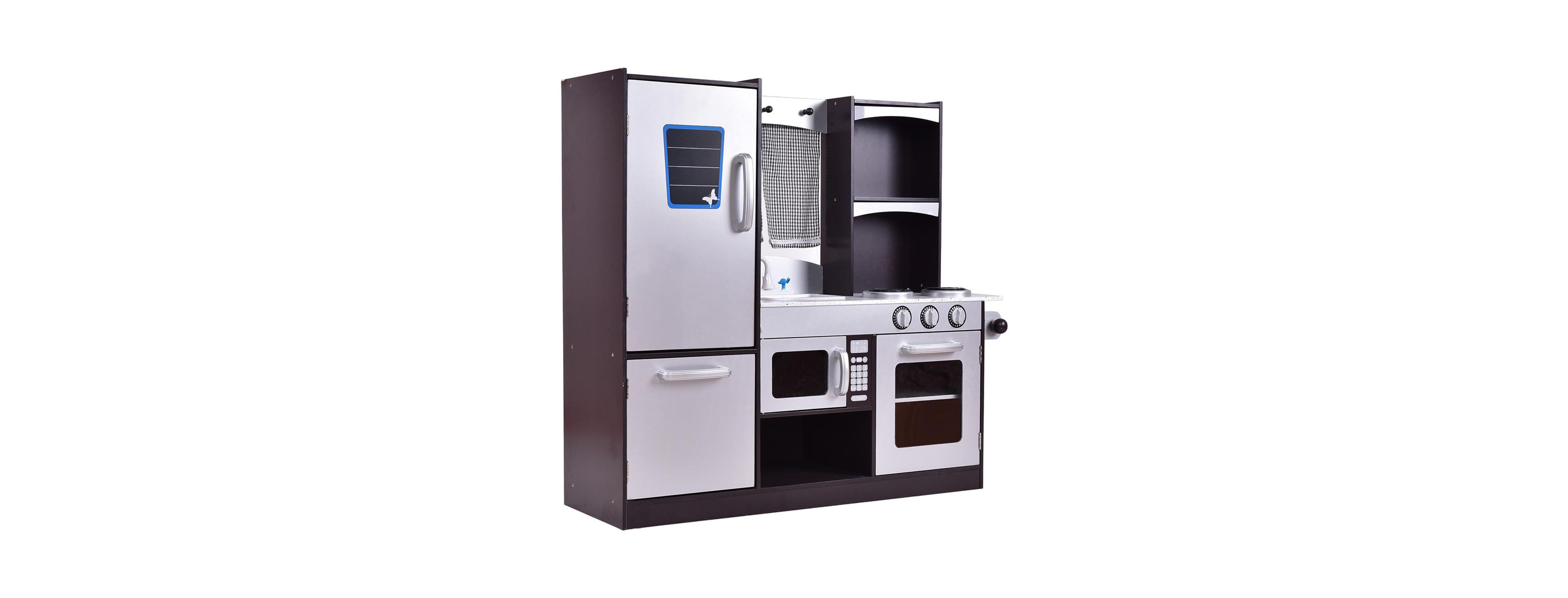 Sugift Wooden Modern Play Kitchen, Ages 3+