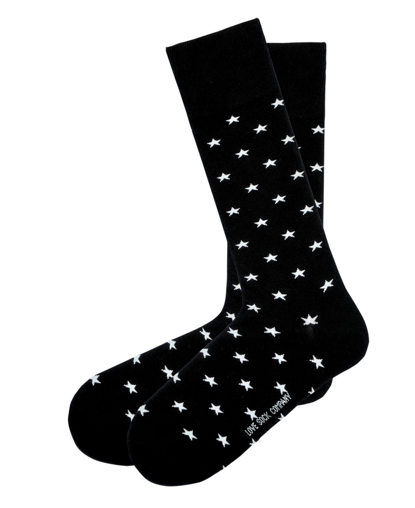 Носки Stars для мужчин — Love Sock Company, цвет: Чёрный — фото 1