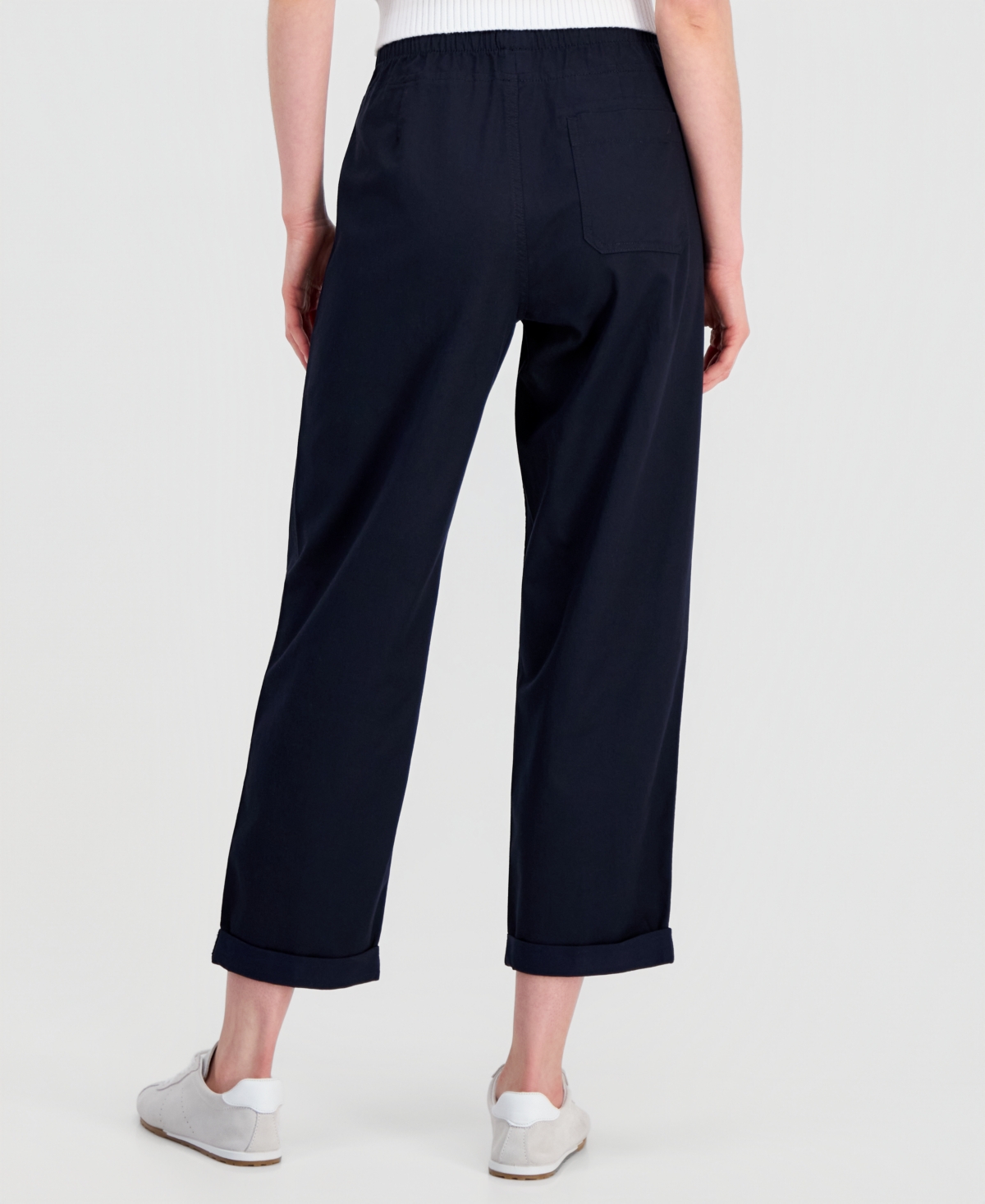 Nautica Jeans Women's Solid Cuffed Pull-On Pants