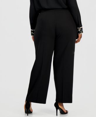 Plus Size High Rise Pull-On Pants