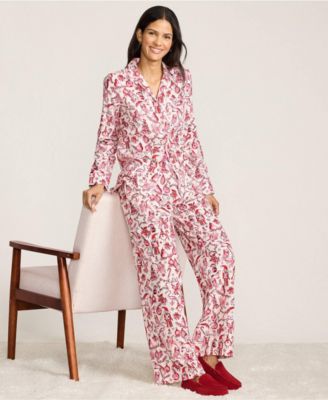 Women's Flannel Wide Leg Sleep Pants