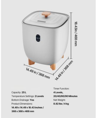 Towel Warmers for Bathroom, 25 L Towel Warmer Bucket with Auto Shut Off for Spa Fits up to 5 Oversized Bath Towels, Blankets, Clothes