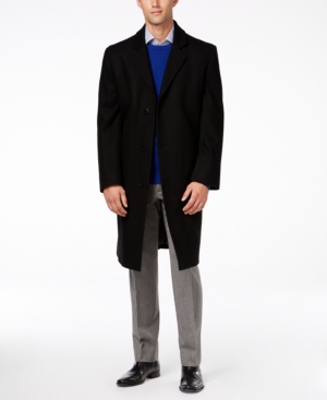 London Fog Signature Wool-Blend Overcoat