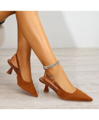 Women's Cassandra Faux Suede Kitten Heels