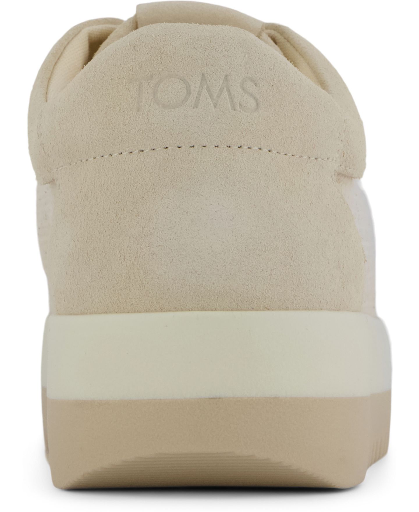 Женские кроссовки TOMS Rea Lace-Up Platform, цвет: Бежевый сетчатый замшевый — фото 3