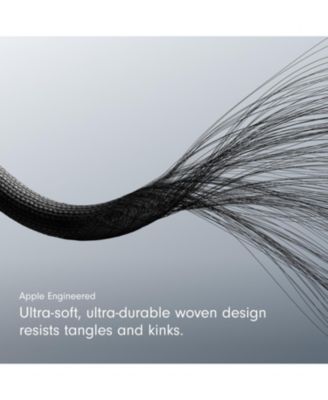 USB-A to USB-C Woven Short Cable (20 cm) - Bolt Black