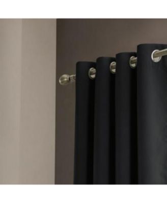 Anchorage Blackout Grommet Single Curtan Panel - 54x90", Black