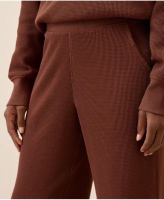 Women's Thermal Waffle Wide Leg Pant
