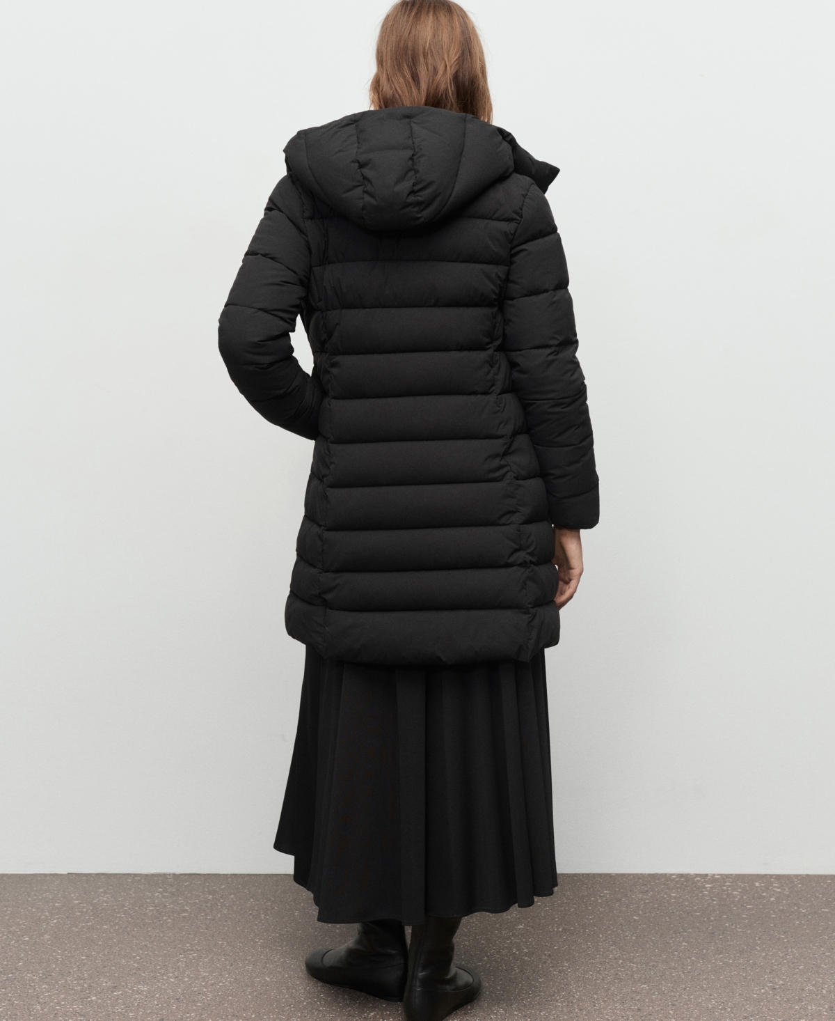 Mango Women's Hood Midi Quilted Anorak