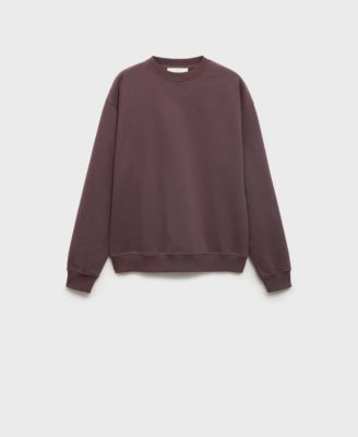 MANGO - Women's Plain Cotton Sweatshirt