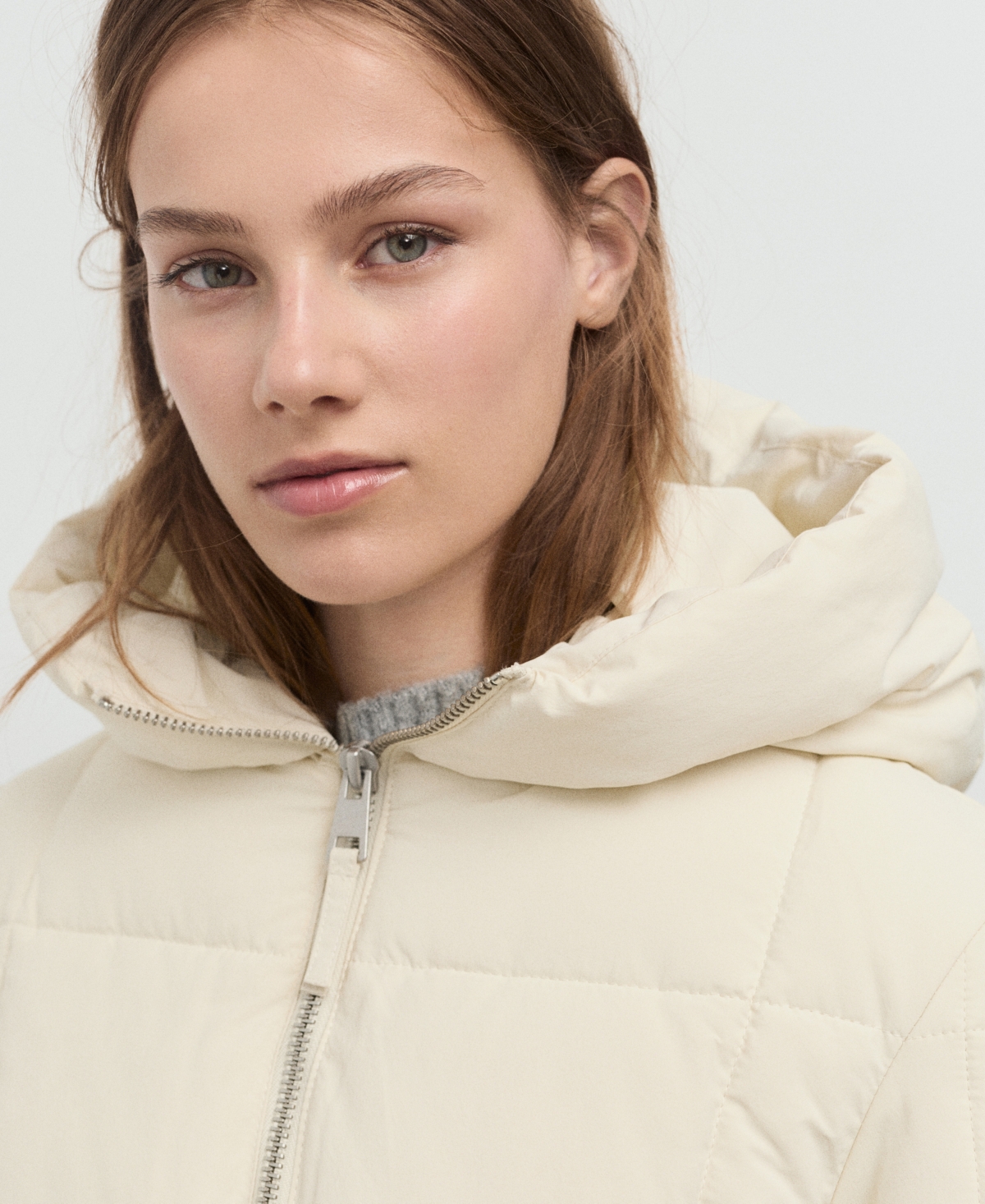 Mango Women's Hood Puffer Coat