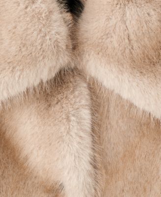 Women's Fur-Effect Buttons Coat