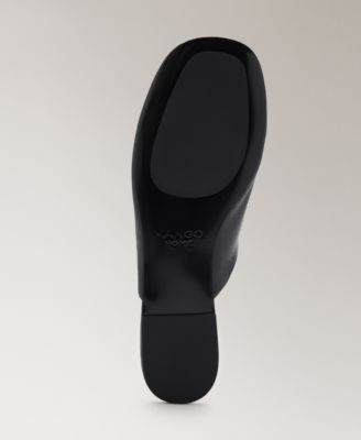 Women's Leather Mule Slippers