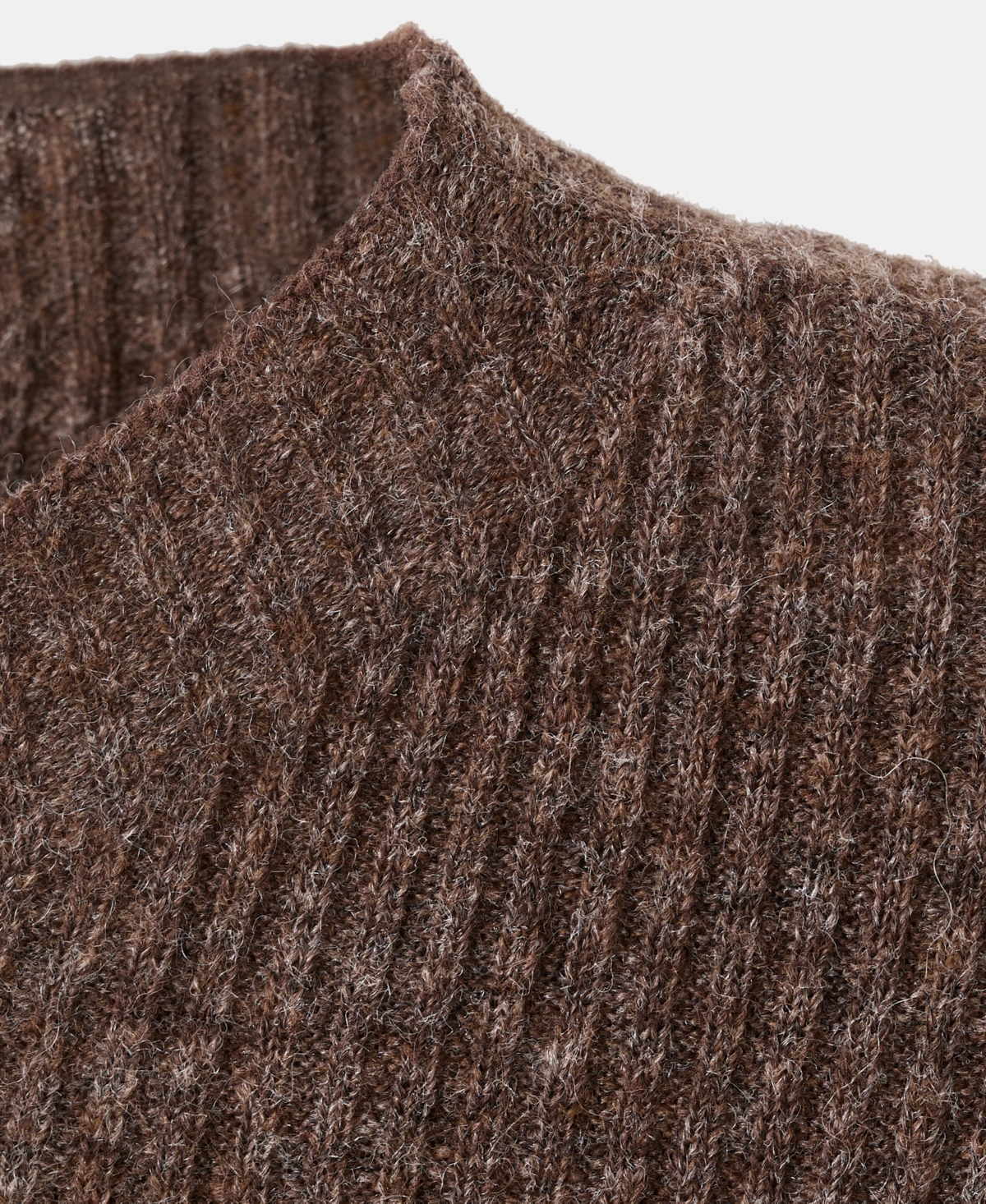 Mango Women's Perkins Neck Ribbed Sweater