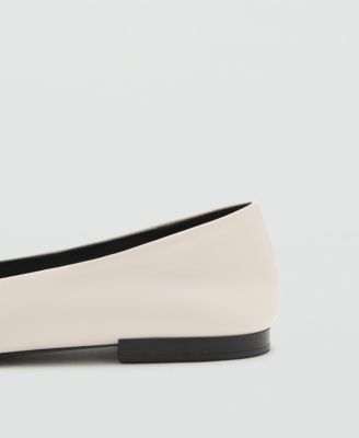 Women's Bow Leather Ballet Flats
