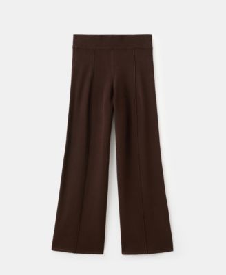 Women's Stitching Detail Knitted Pants