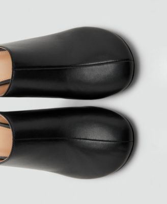 Women's Leather Heeled Clogs