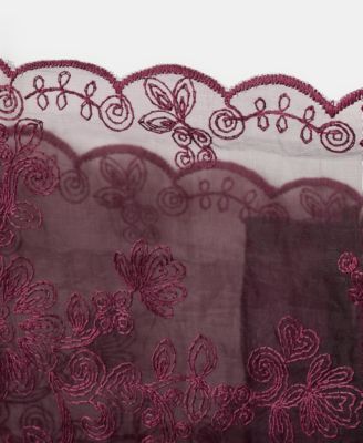 Women's Embroidered Sheer Top